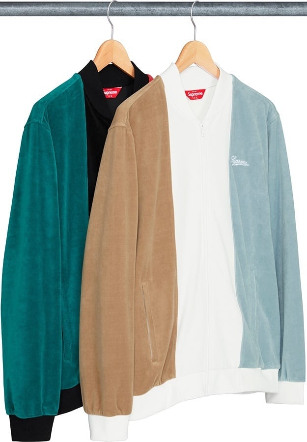 Velour Zip Up Jacket